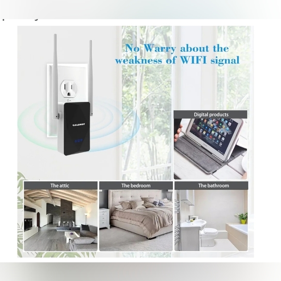 GALAWAY 300Mbps WiFi Range Extender WiFi Signal Booster with High Performance360 - Picture 7 of 14